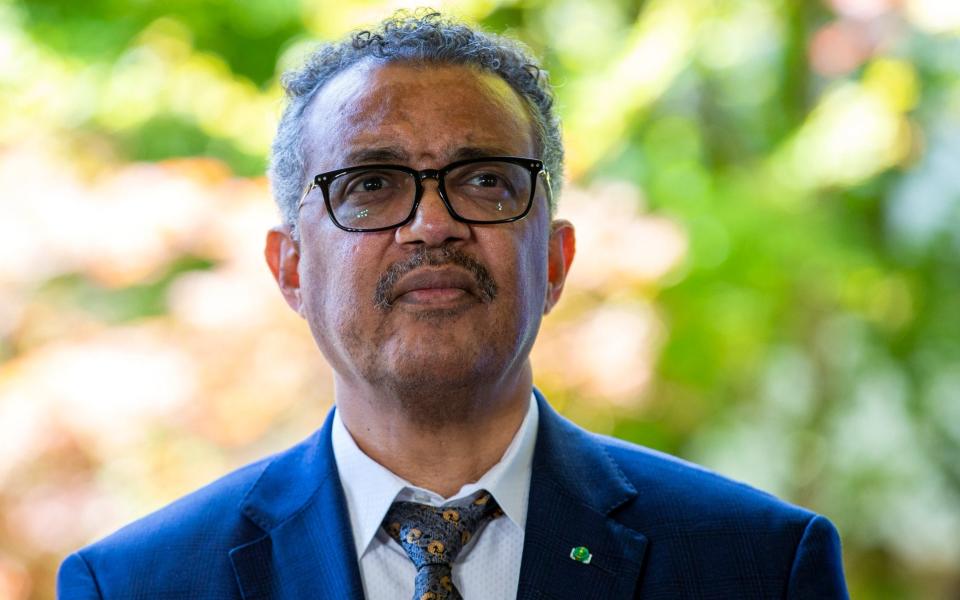 Tedros Adhanom Ghebreyesus cautioned that while the virus can be stopped, "the path ahead remains treacherous" - Salvatore Di Nolfi/Keystone