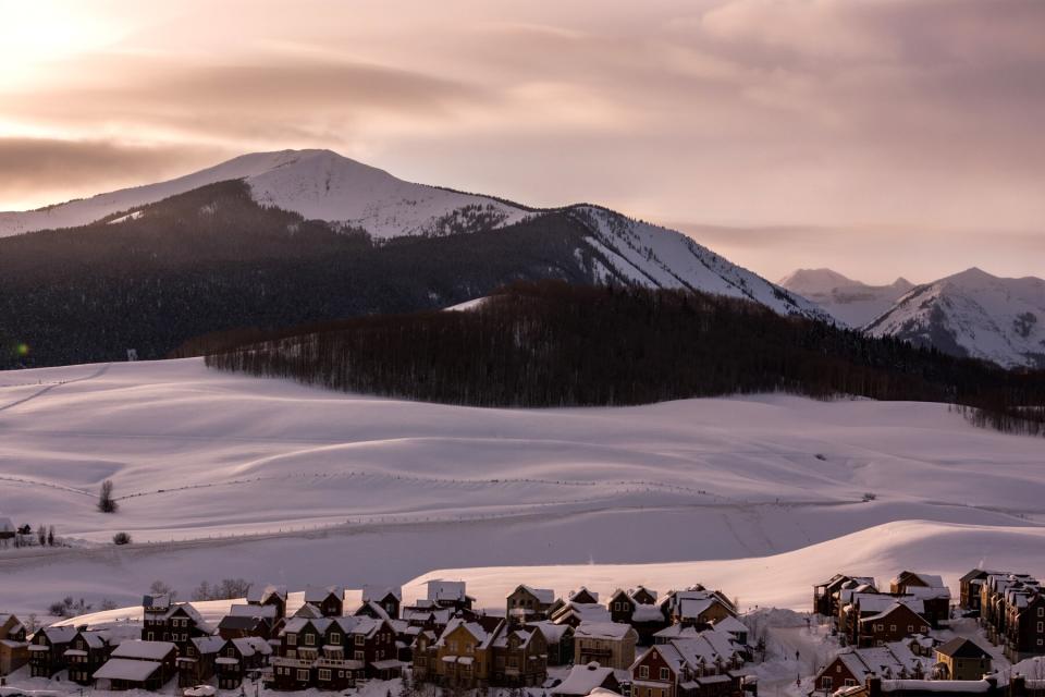 Crested Butte, Colorado in the early morning light