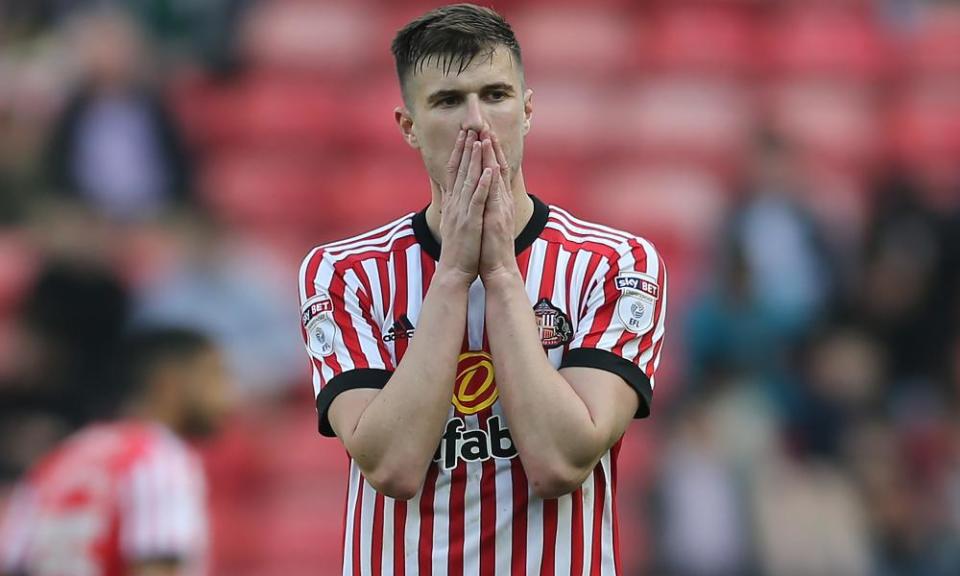 Paddy McNair shows his disappointment as Sunderland drop into League One