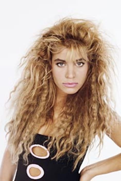 Big Hair: Pop star Taylor Dayne in the 1980s.