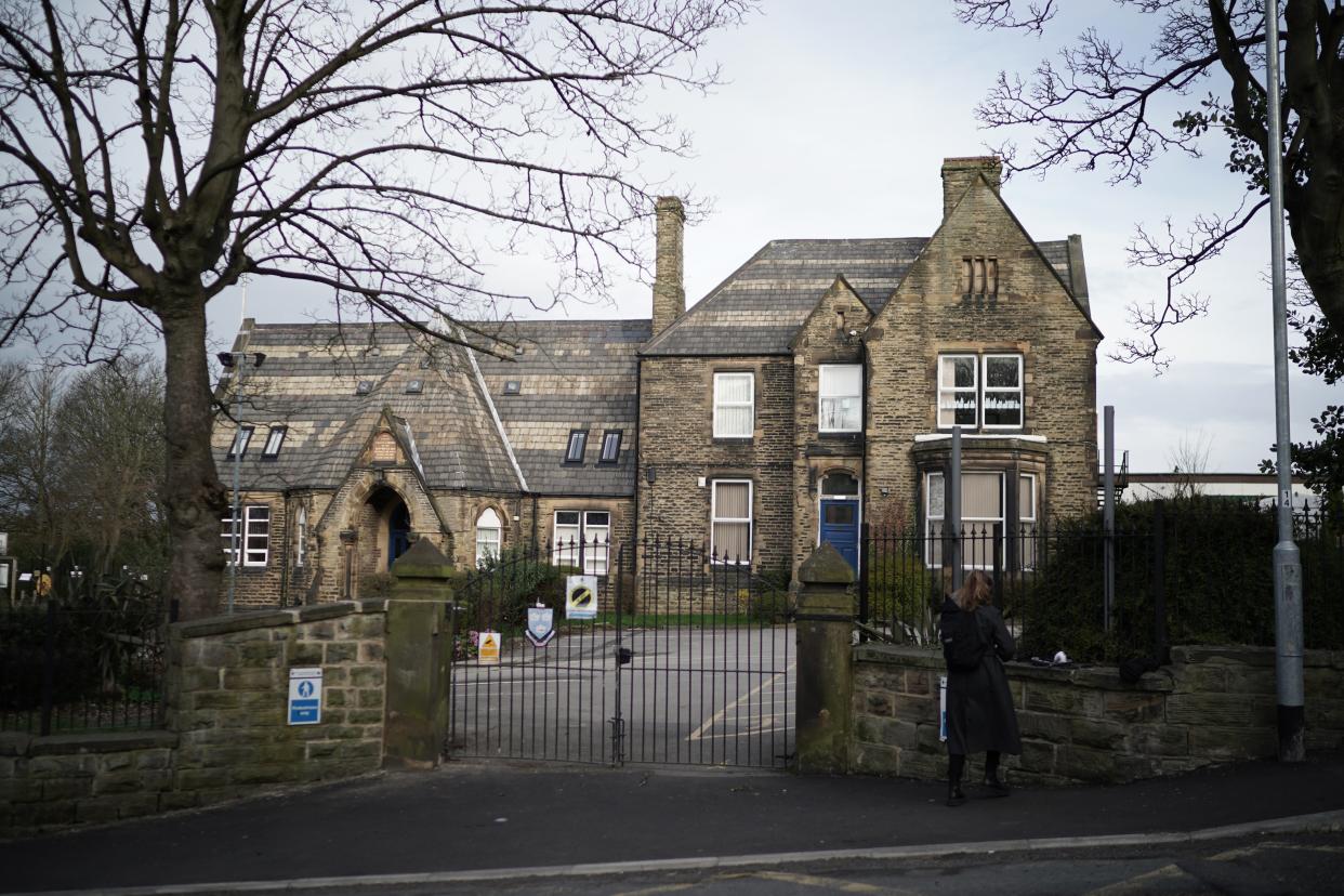 The teacher was initially suspended for showing a cartoon of the Prophet Muhammad in a lesson at Batley Grammar School, Yorkshire.  (Getty Images)