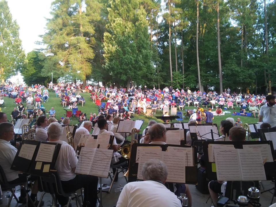 The Oak Ridge Community Band performs July 4, 2022.