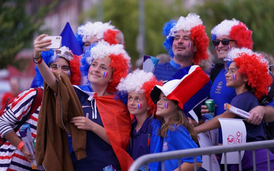 French supporters in Rotherham - AP