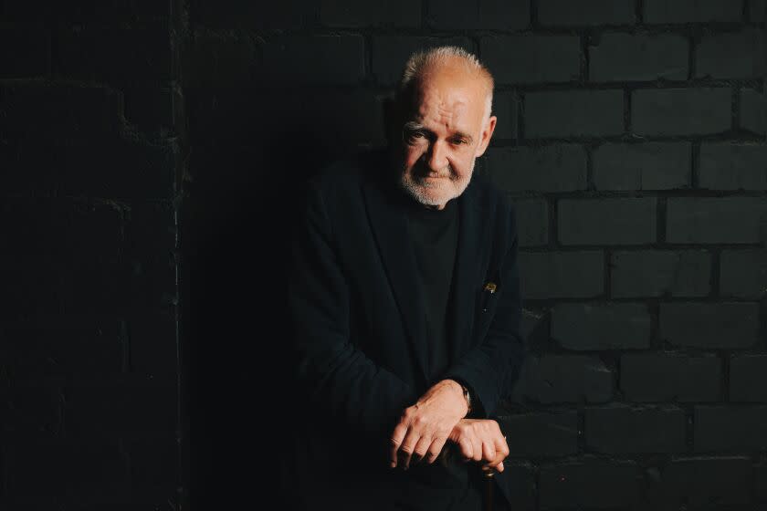 Hungarian auteur Bela Tarr posts for a portrait at the Aero Theater on Thursday, June 8, 2023 in Santa Monica, Calif.