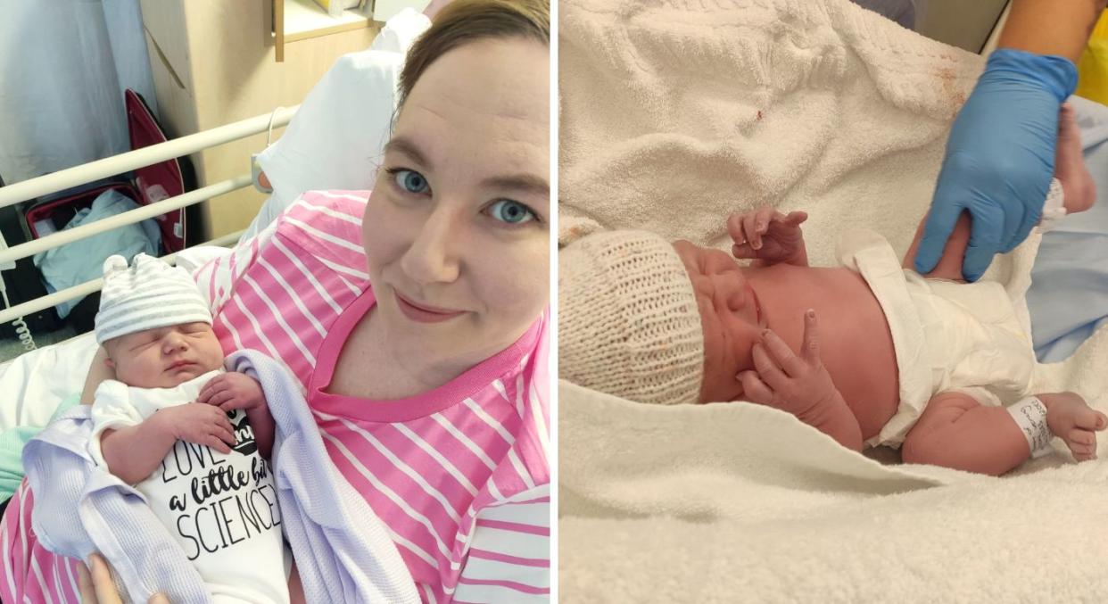Katie Leaning and her husband Richard, had a lengthy fertility journey to welcome their son, Nathaniel. (TFP Fertility UK/SWNS)