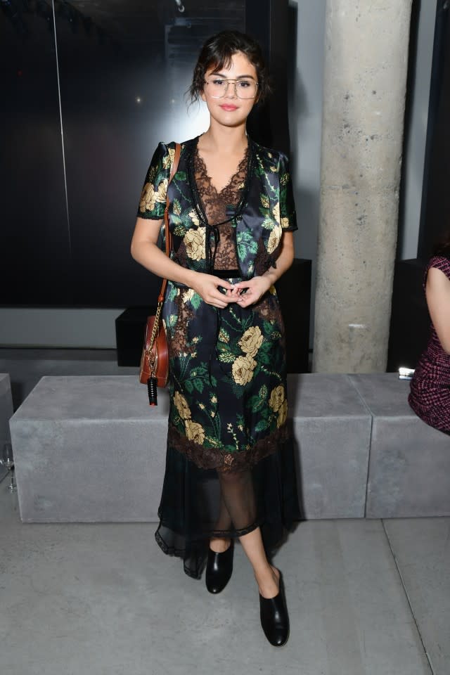 The 25-year-old singer attended the Prada Resort fashion show in New York City on Friday.
