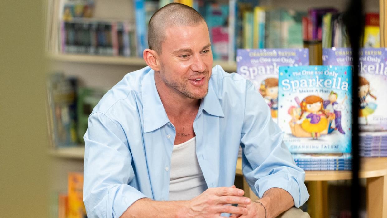 Channing Tatum speaking about children's book