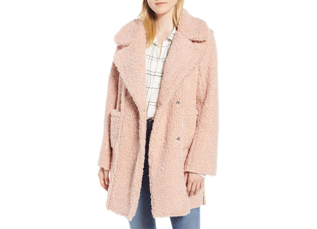 Lucky Brand Teddy Bear Faux Fur Jacket