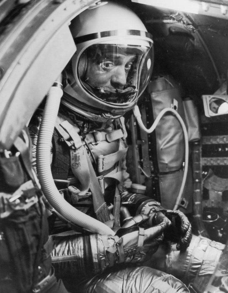 Un astronauta en la década de 1960