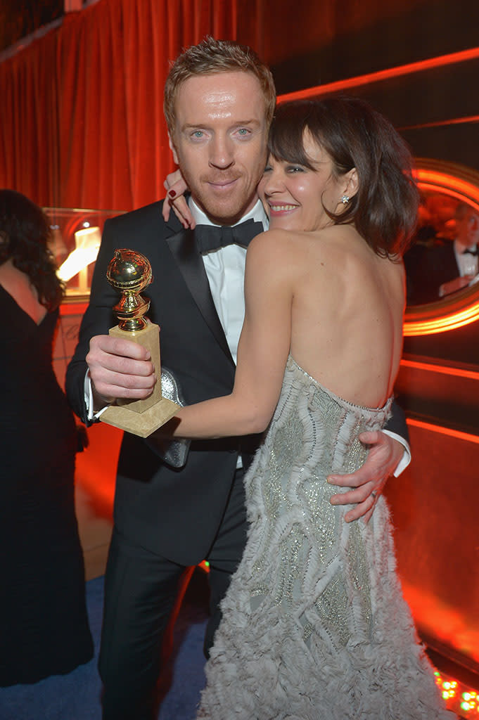 Damian Lewis and Helen McCrory attend The Weinstein Company's 2013 Golden Globe Awards After Party presented by Chopard held at The Old Trader Vic's at The Beverly Hilton Hotel on January 13, 2013 in Beverly Hills, California.