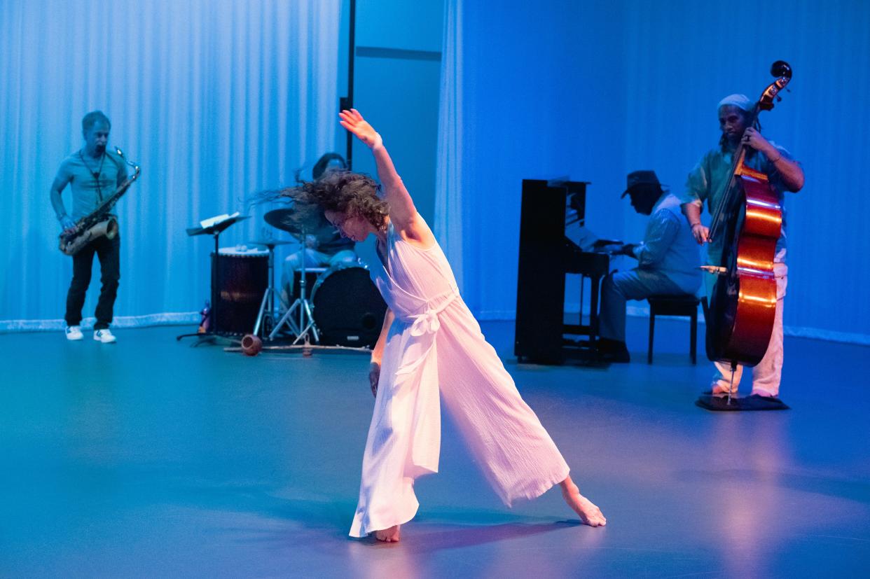 "Mareas/Tides," a collaborative performance by Denison University dance and music faculty, will take place Friday in Sharon Martin Hall at the Eisner Center for the Arts.