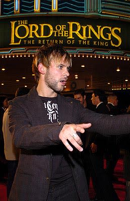 Dominic Monaghan at the LA premiere of New Line's The Lord of the Rings: The Return of The King