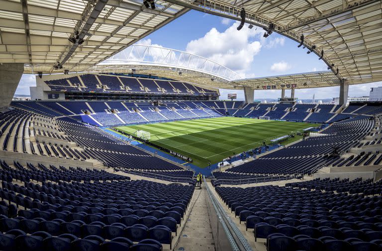 Estádio do Dragão, el escenario que la final entre Chelsea y Manchester City luego de que le fuera quitada la sede a Estambul por las condiciones sanitarias en Turquía; habrá 16.500 espectadores entre sus 50.300 localidades.