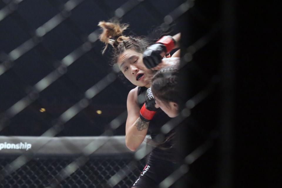 Angela Lee defends ONE Championship title