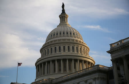 The U.S. Capitol building is seen at sunset in Washington, U.S. May 17, 2017. REUTERS/Zach Gibson