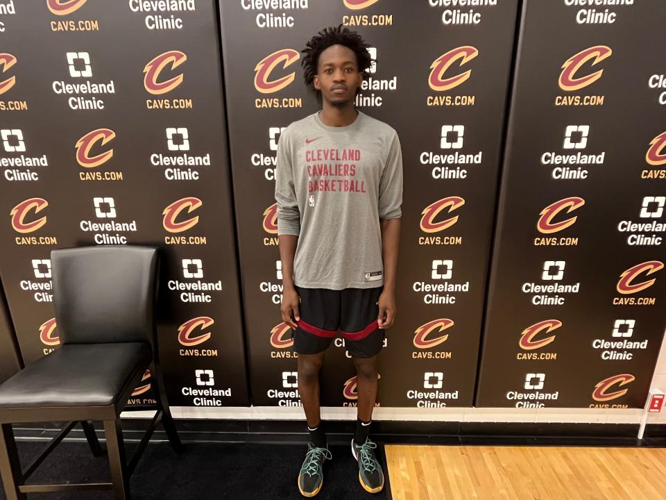 Ali Ali stands for a photo after a Cleveland Cavaliers Summer League practice at Cleveland Clinic Courts in Independence on Wednesday.