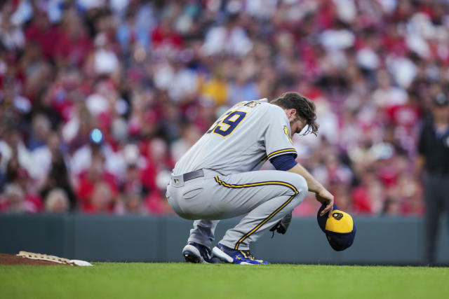 Scary moment': Brewers' Corbin Burnes relives nearly passing out due to  heat after striking out 13 vs. Reds