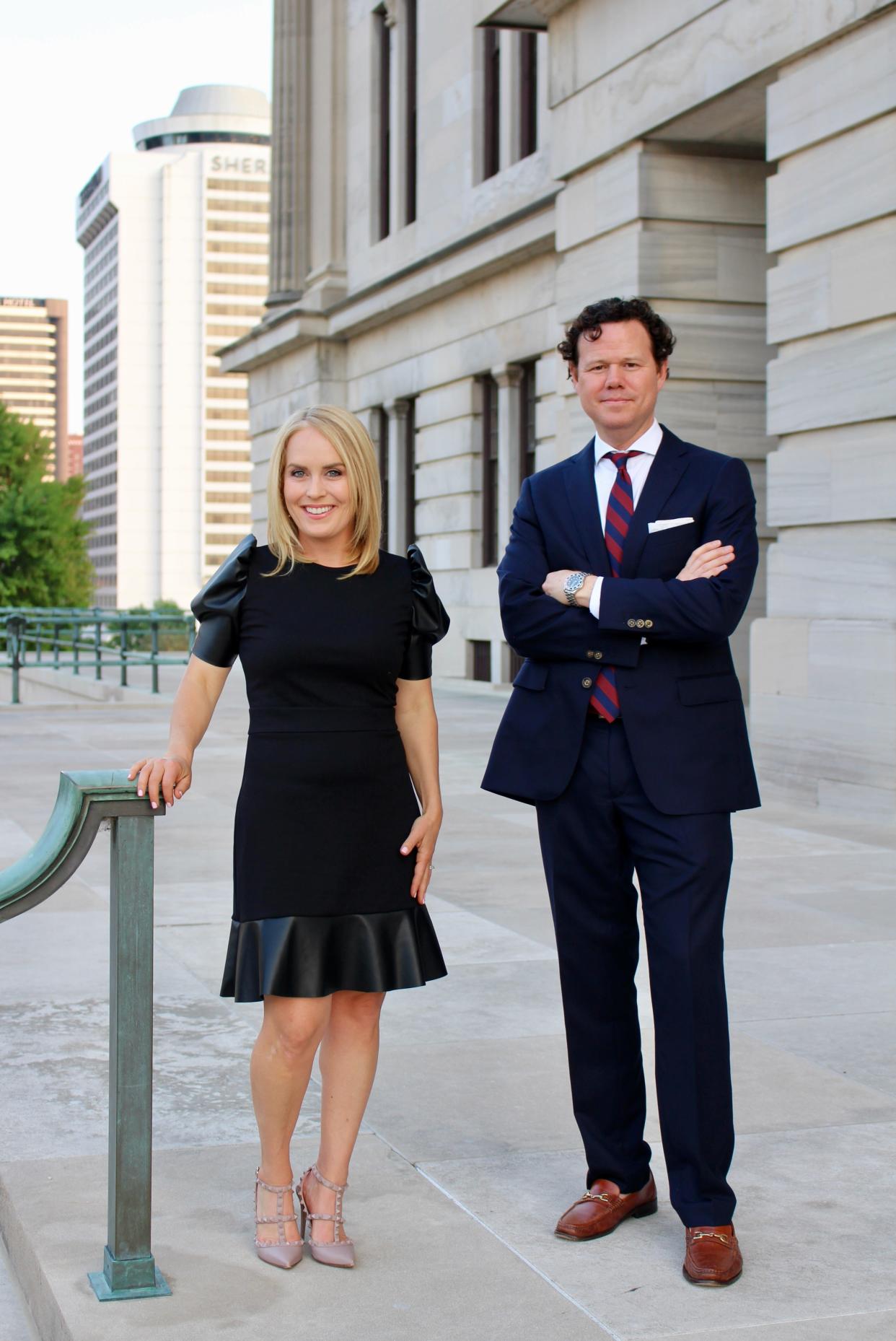 Michael Curcio, right, is joining Talbert Government Relations. Curcio is pictured with firm founder Jill Talbert.