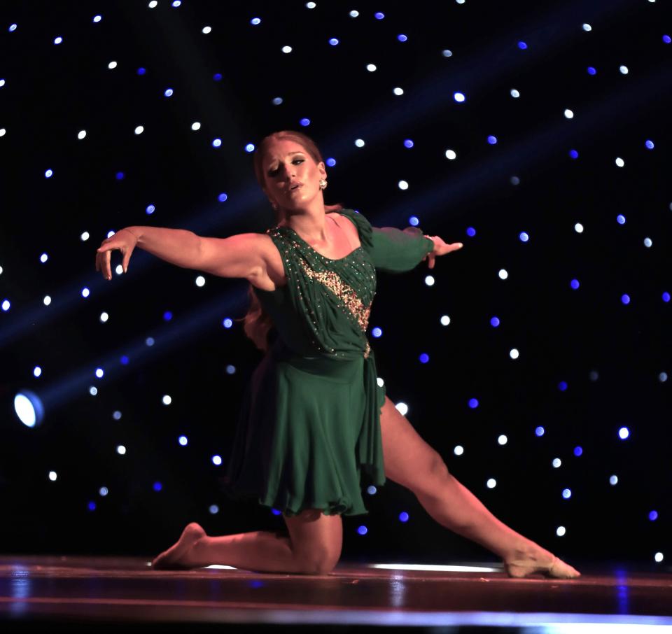 Caliegh Jo Erwin, Miss UT Martin Volunteer, competed in talent during the 2nd night of preliminary competition in the Miss Tennessee Volunteer Pageant on Thursday, July 27, 2023  at the Carl Perkins Civic Center in downtown Jackson, Tennessee.