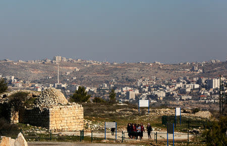 Women walk in the Israeli settlement of Bet El in the occupied West Bank January 30, 2017. Picture taken January 30, 2017. REUTERS/Ronen Zvulun