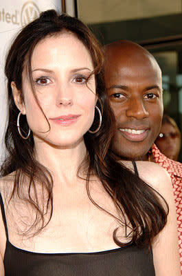 Mary-Louise Parker and Romany Malco at the Hollywood premiere of Universal Pictures' The 40-Year-Old Virgin