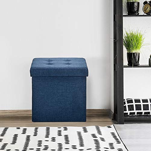 Seville Classics Foldable Storage Ottoman