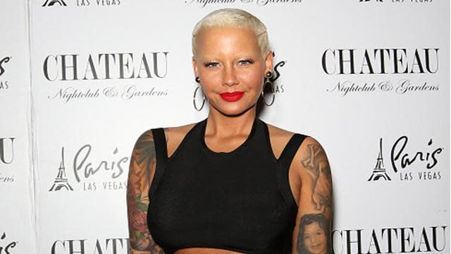 Amber Rose didn't always look like the bootylicious babe we all know and love! The 32-year-old model recently took to Instagram to share a super-cute throwback pic of herself, sporting an adorable ‘90s look, including a cropped floral shirt and light-wash jeans. Perhaps most noticeable are her sideswept bangs, a big change from her now signature shaved head. "Young Ambs," she captioned the pic. <strong>PHOTOS: Diane Kruger Was Still Gorgeous at 15 Years Old</strong> Compare the snapshot to her recent appearance at a Memorial Day party at Chateau nightclub in Las Vegas on May 22 -- where Kanye West's ex showed off her tattoos and bleached eyebrows -- and it's safe to say you probably wouldn't recognize Amber from her throwback! Splash News Earlier this month, Amber appeared on E!'s <em>Good Work</em>, where she wasn't shy about revealing her jaw-dropping bra size. "I wear a 36H, natural," she said. <strong>WATCH: Amber Rose Opens Up to ET About Her Infamous Khloe Kardashian Feud</strong> Watch below: