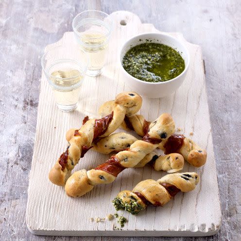 best canape recipes parma ham swizzle sticks