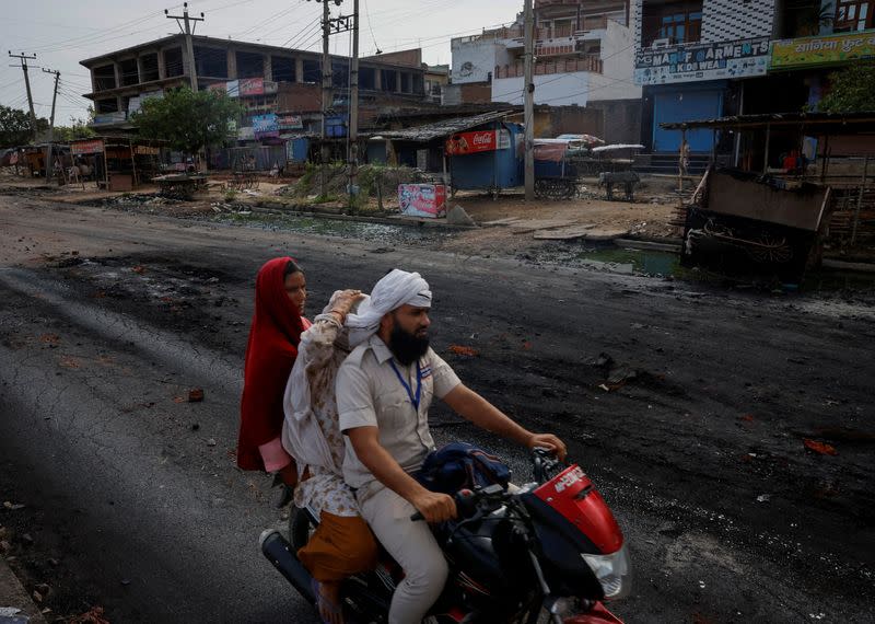 FILE PHOTO: Curfew imposed by authorities following clashes between Hindus and Muslims in Nuh