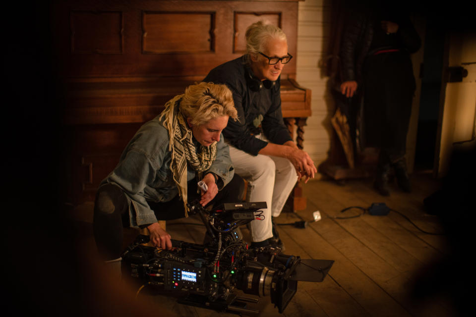 DP Ari Wegner and Jane Campion filming “The Power of the Dog” - Credit: KIRSTY GRIFFIN/NETFLIX