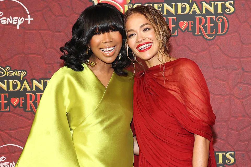 <p>Monica Schipper/Getty</p> Brandy Norwood and Rita Ora 