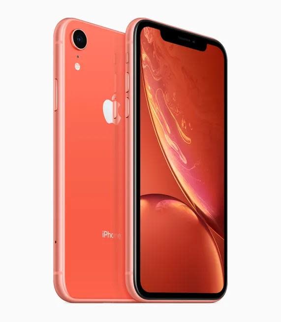 iPhone 15的橙色傳將近似於iPhone XR珊瑚色。（圖／翻攝自蘋果官網）