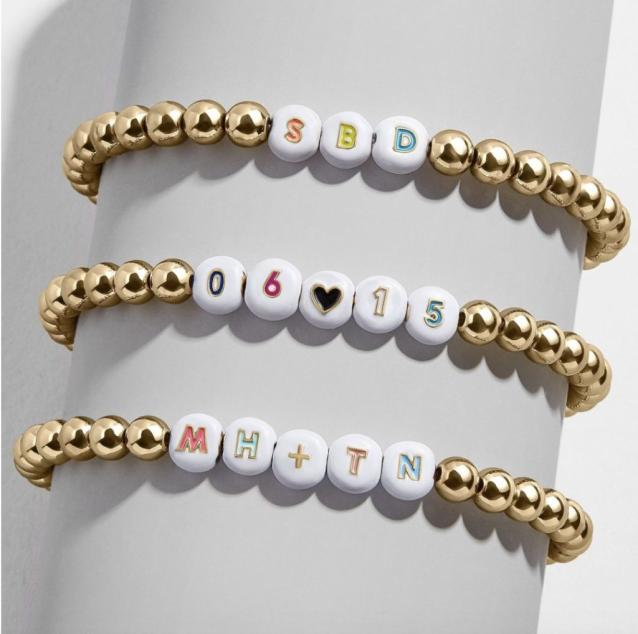 Baublebar Custom Woven Friendship Bracelet in Gold/Multicolor