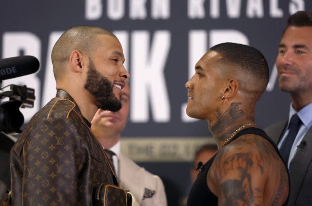 Chris Eubank Jr and Conor Benn press conference at Glaziers Hall