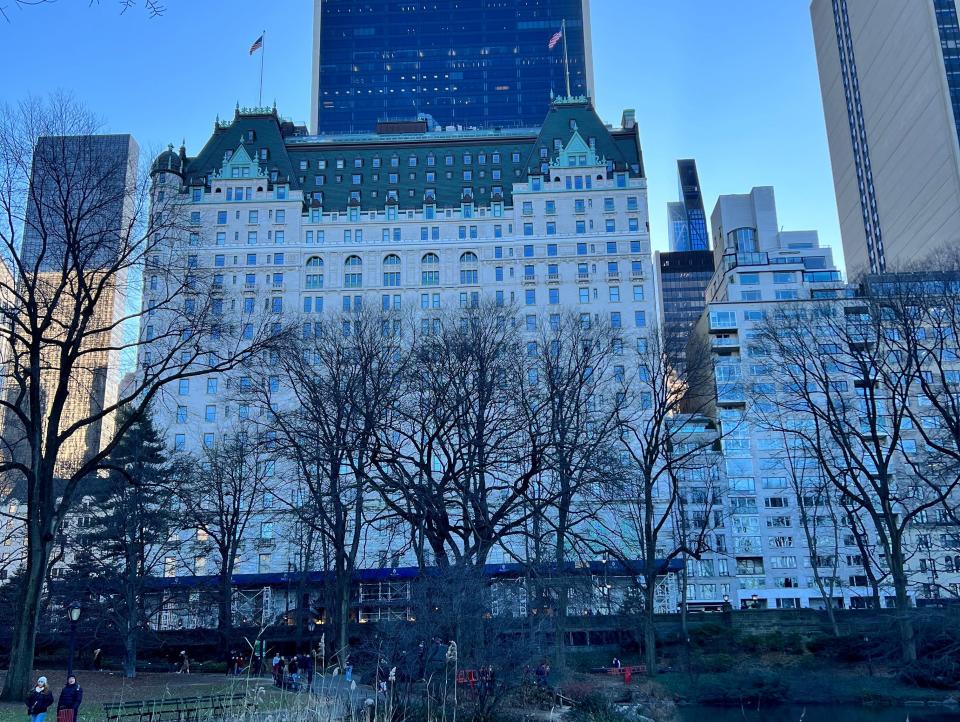the plaza hotel from central park
