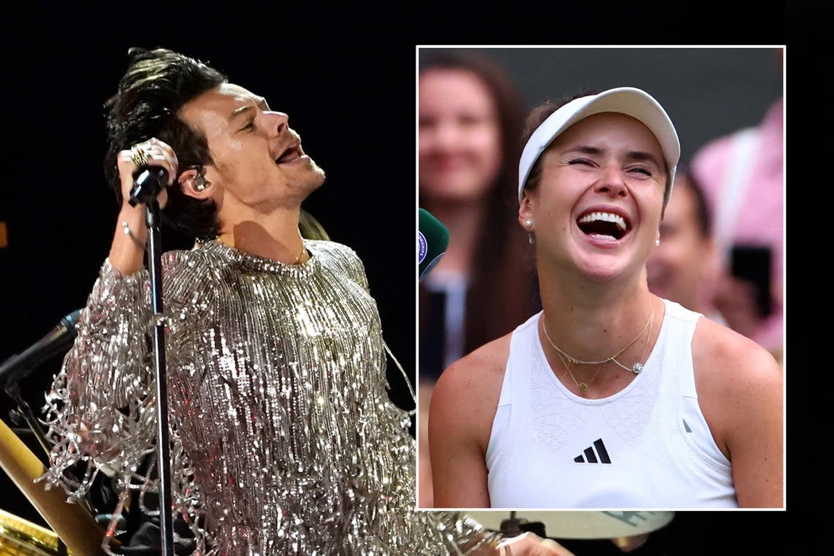 Harry Styles gave tennis player Elina Svitolina tickets to see him live after her run at Wimbledon meant she had to miss his Vienna show  (ES Composite)