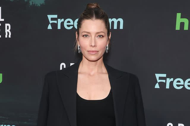 <p>John Salangsang/Shutterstock</p> Jessica Biel in May 2023