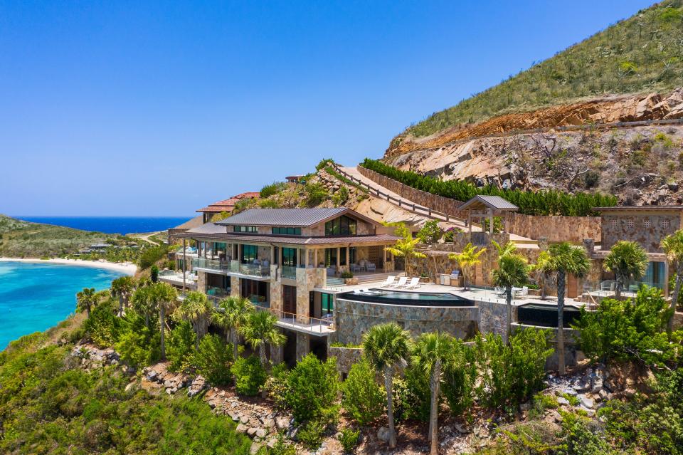 One of the striking coastal properties at Oil Nut Bay.