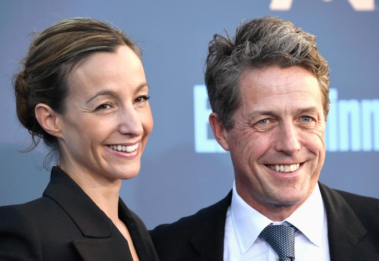 Anna Eberstein with Hugh Grant (Getty)