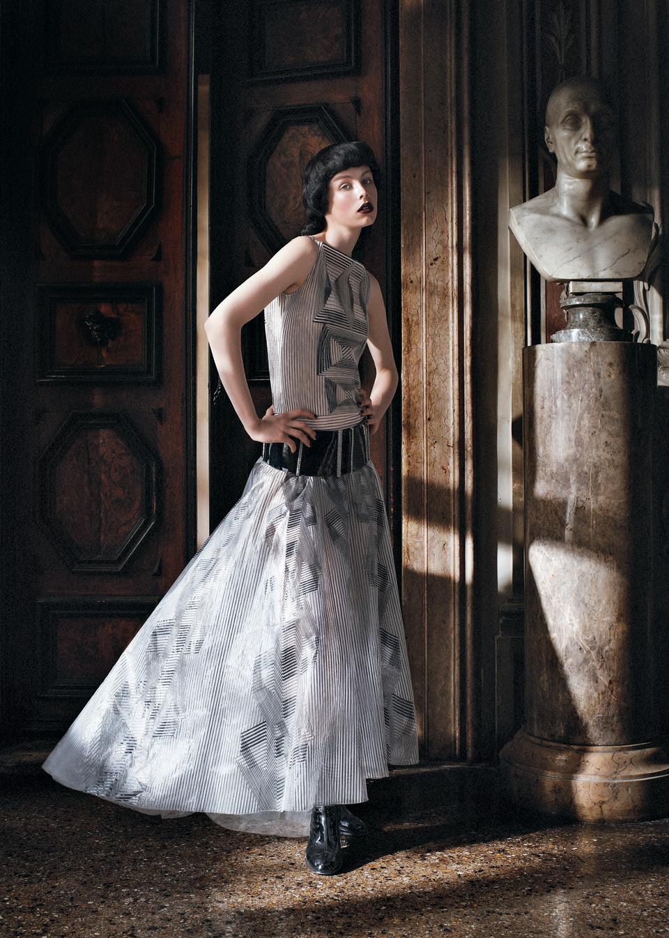 Edie Campbell in Chanel Haute Couture.