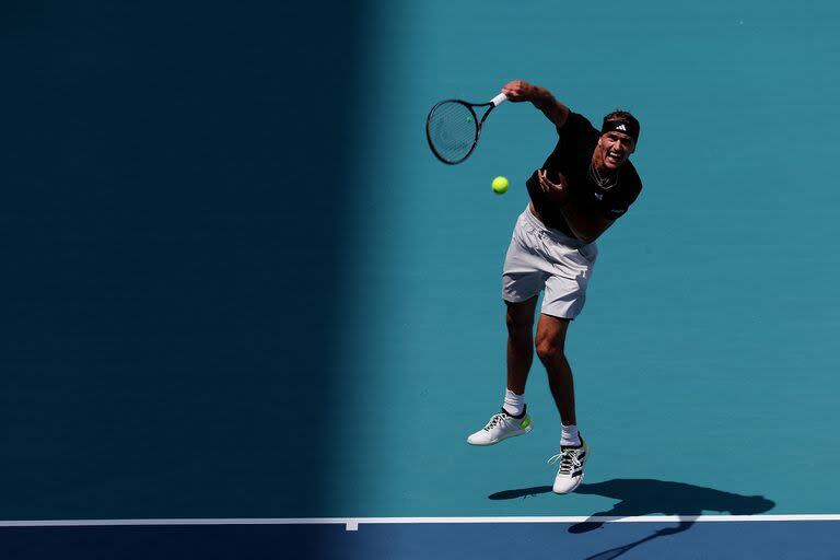 Alexander Zverev estuvo sólido ante Fabian Marozsan y llegó a las semifinales del Masters 1000 de Miami.