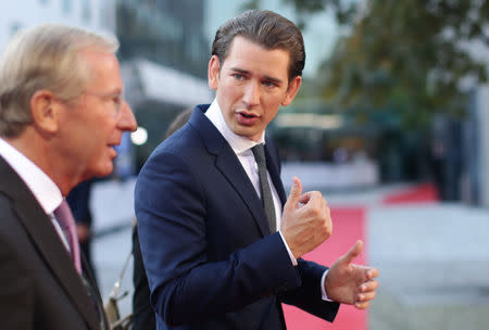 Austrian Chancellor Sebastian Kurz arrives for the informal meeting of European Union leaders in Salzburg, Austria, September 20, 2018. REUTERS/Lisi Niesner