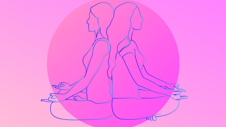 Partner Breathing yoga pose