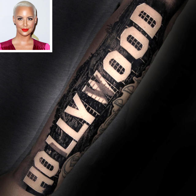 amber rose arm tattoos