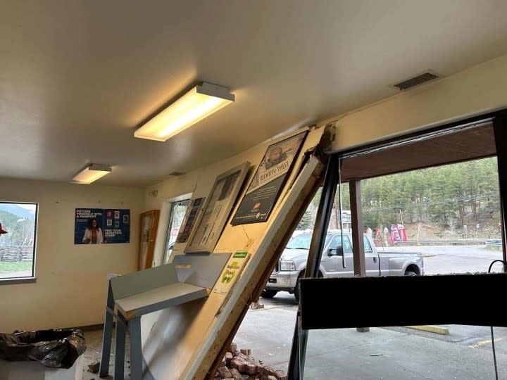 A post office in Bailey was forced to close Saturday after a driver crashed into the building Friday night. (Photo: U.S. Postal Service)