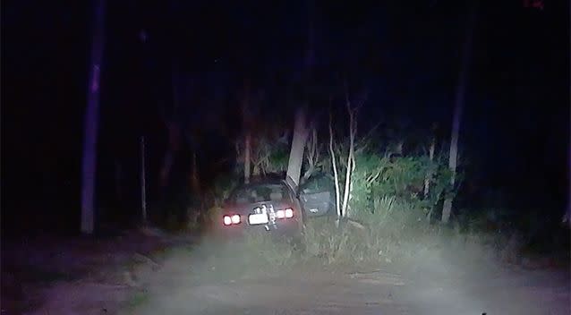 The driver drove down a dead end road. Source: Queensland Police Service