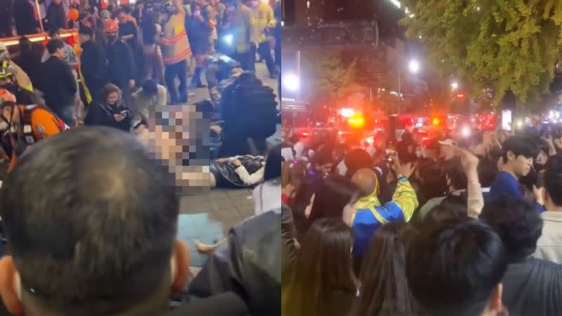 此次事件導致151人死亡、103人受傷。（圖／翻攝自宋讚養 송찬양 Himm 臉書、推特）