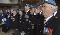 Veterans gathered in St. John's for a remembrance ceremony on Friday. 