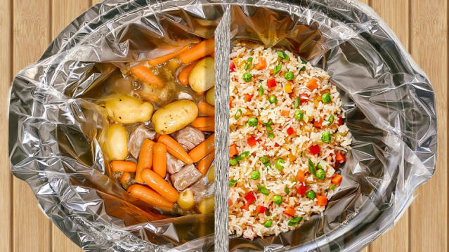 The Easy Trick To Divide Your Slow Cooker And Make 2 Things At Once