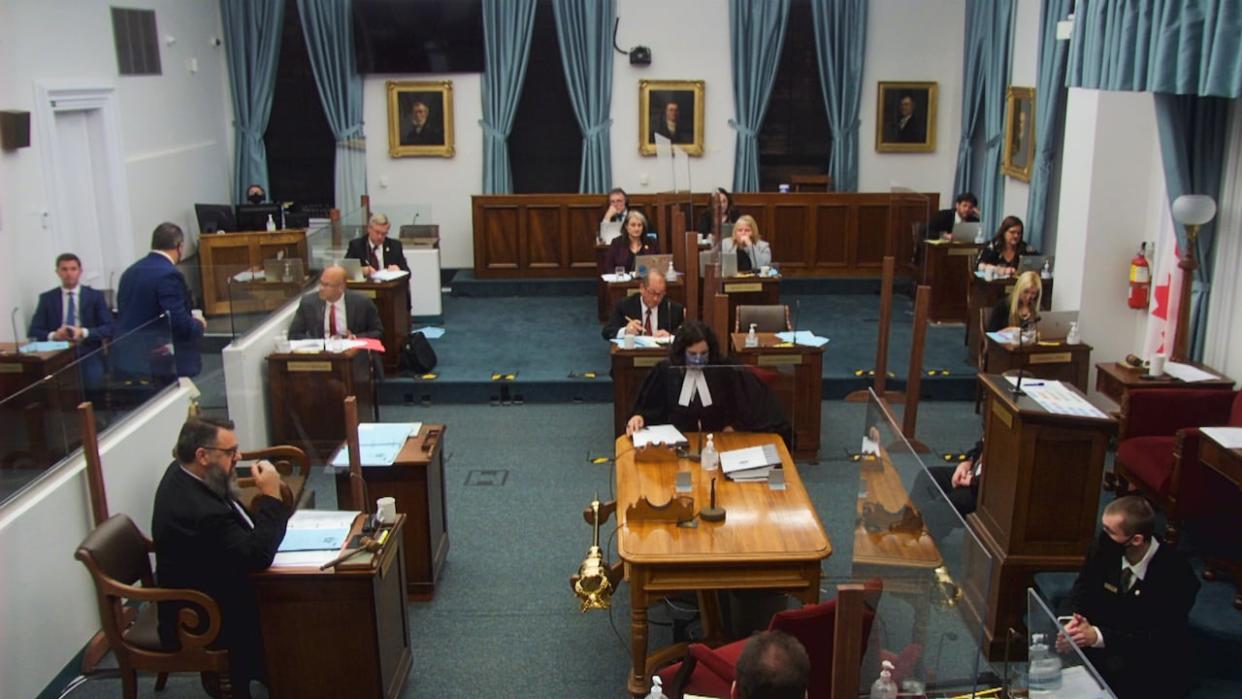 The King government is heading into the fall sitting with a significant backlog of unfinished business to attend to.   (P.E.I. Legislature - image credit)